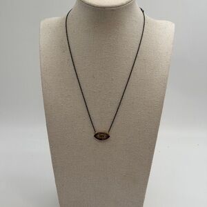 Tous Black & Multicolor Crystal Evil Eye Necklace